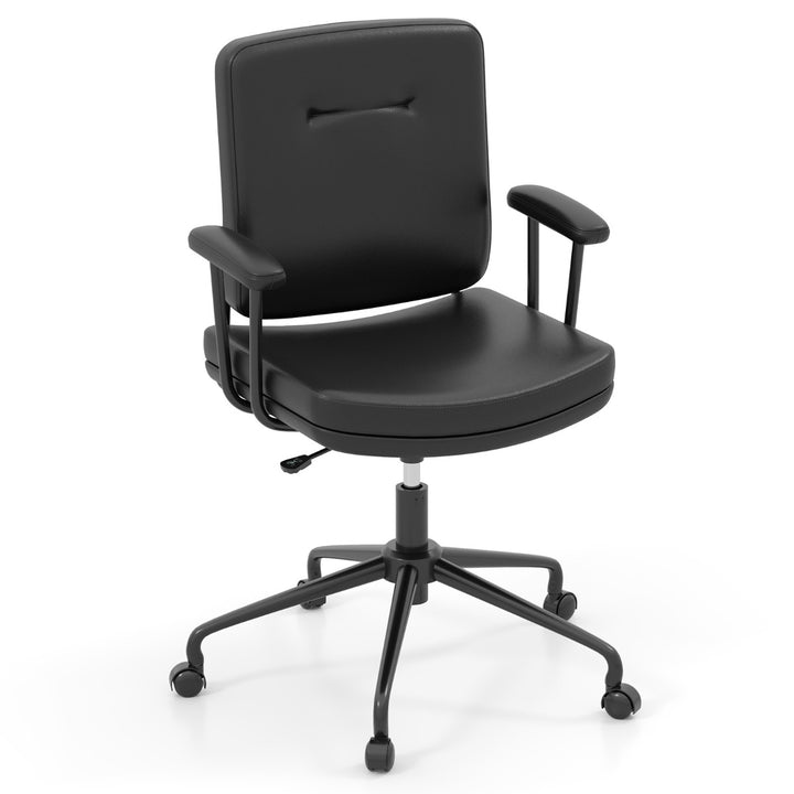 Home Office Small Desk Chair with Adjustable Height Wheels - TidySpaces