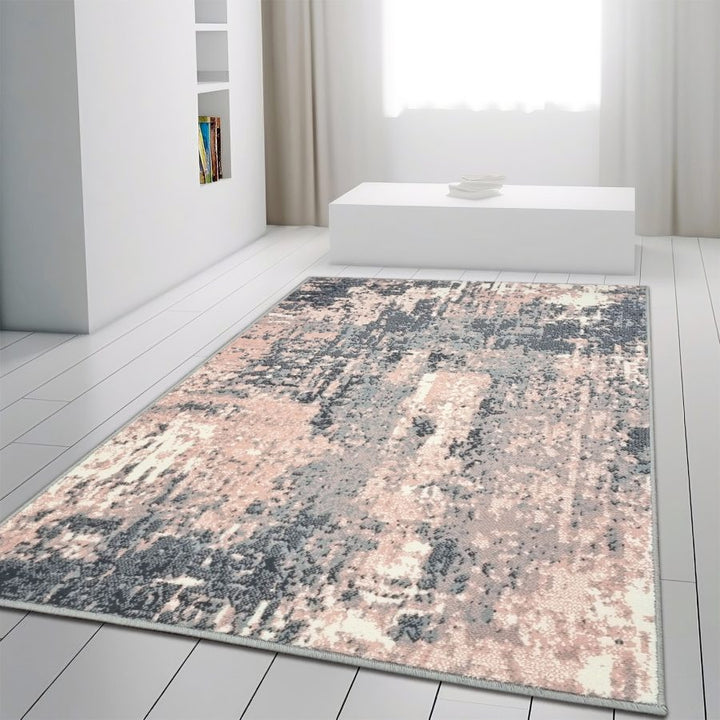 Marble Abstract Rug Distressed Pattern Soft Carpet - TidySpaces