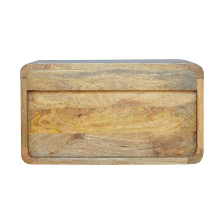 Oak-ish 2 Drawer Floating Bedside - TidySpaces