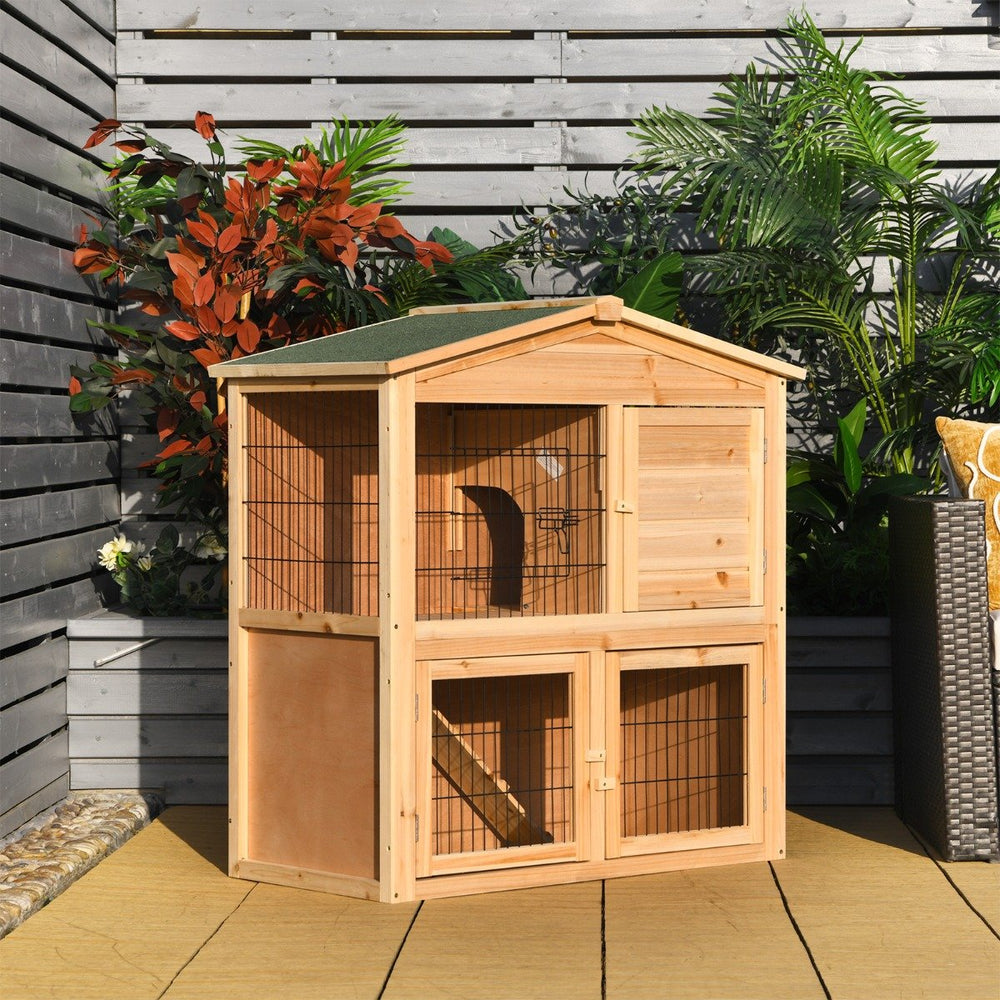 Large Bunny Rabbit Cage with Waterproof Roof - TidySpaces
