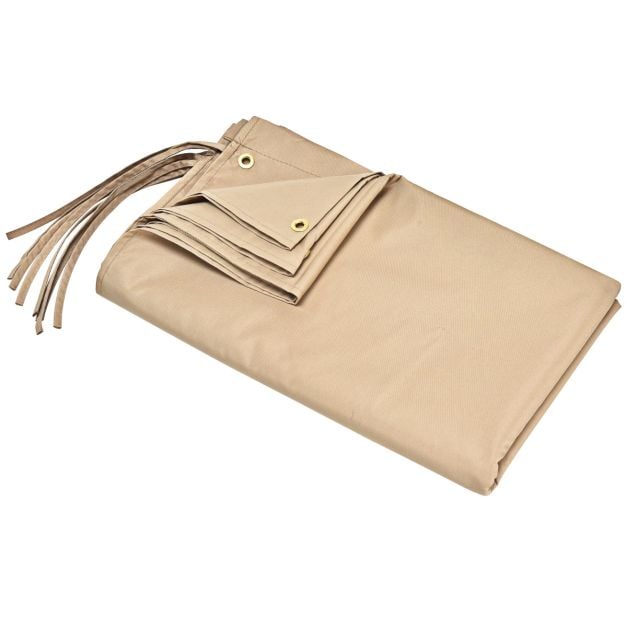 Sun Block Shade Cloth with Taped Edge Copper Grommets - TidySpaces