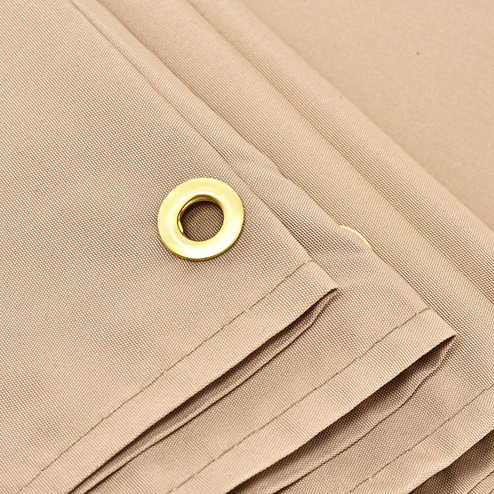 Sun Block Shade Cloth with Taped Edge Copper Grommets - TidySpaces