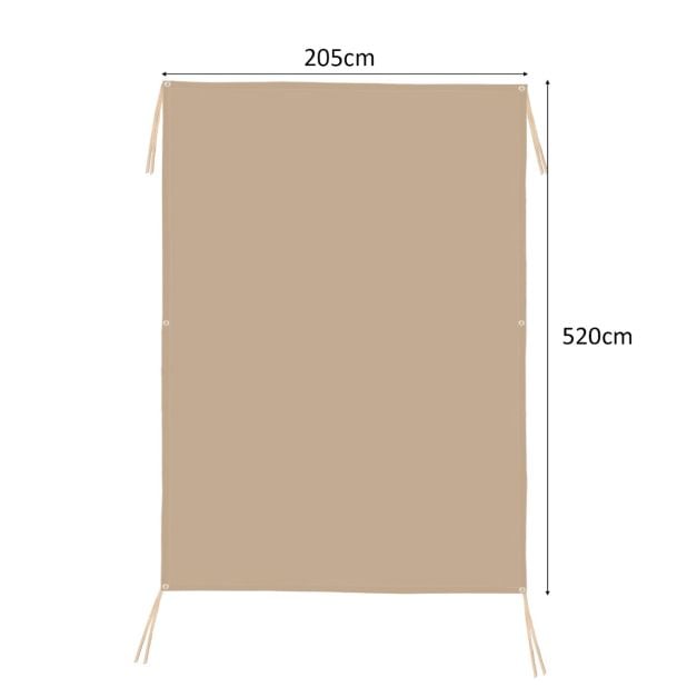 Sun Block Shade Cloth with Taped Edge Copper Grommets - TidySpaces