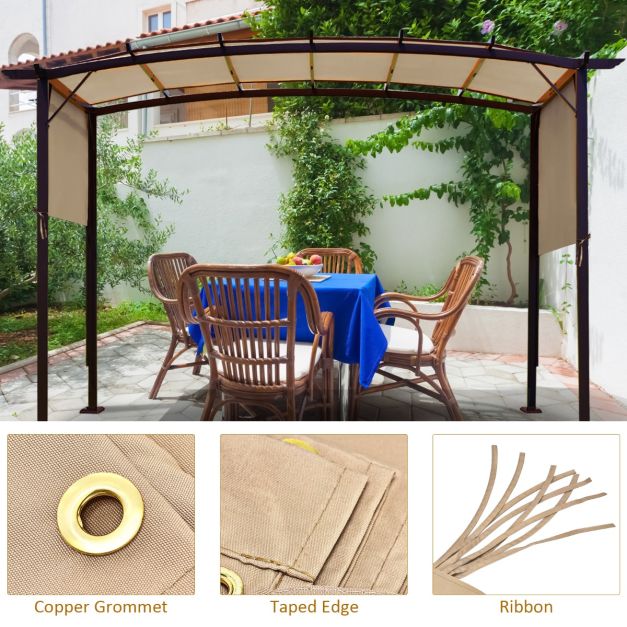 Sun Block Shade Cloth with Taped Edge Copper Grommets - TidySpaces