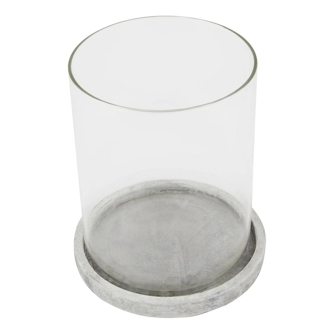 Athena Stone Large Hurricane Lantern - TidySpaces