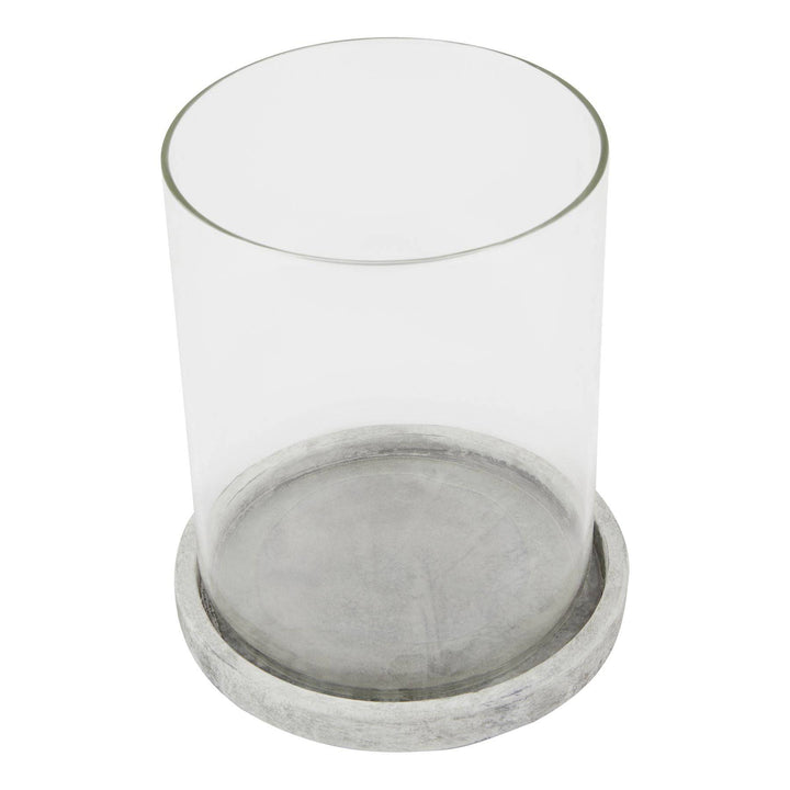 Athena Stone Large Hurricane Lantern - TidySpaces