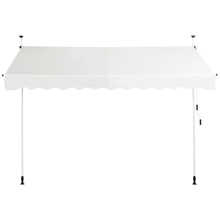 UV Resistant Waterproof Deck Awning with Manual Crank Handle - TidySpaces