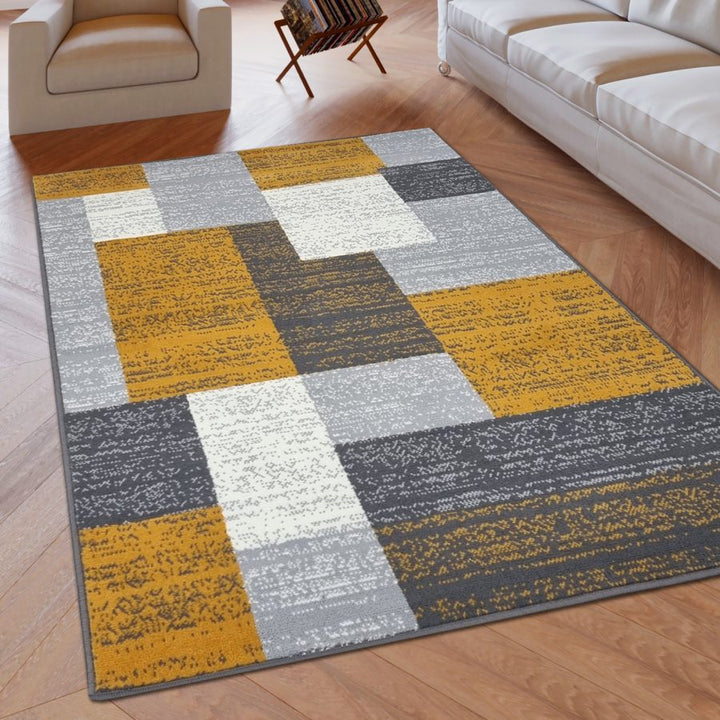Modern Rug Geometric Patterned Soft Carpet - TidySpaces