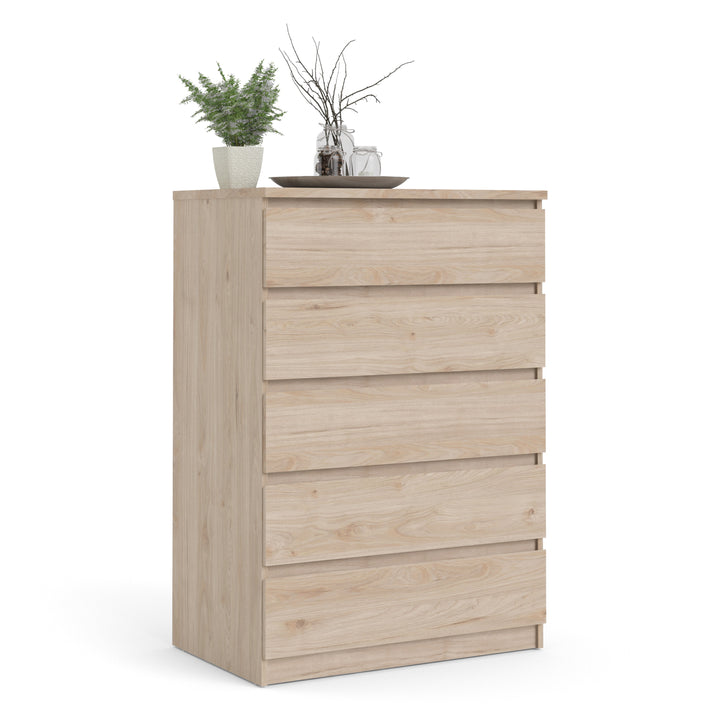 Naia Chest of 5 Drawers in Jackson Hickory Oak - TidySpaces