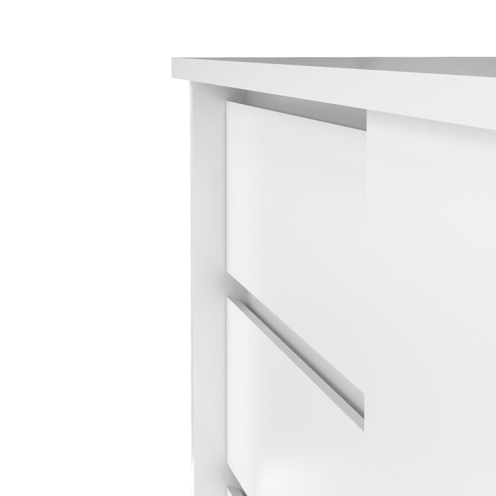 Naia Storage Unit with 1 Sliding Door and 3 Drawers in White High Gloss - TidySpaces