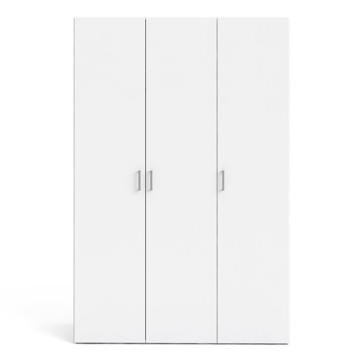 Space Wardrobe with 3 doors White 1750 - TidySpaces