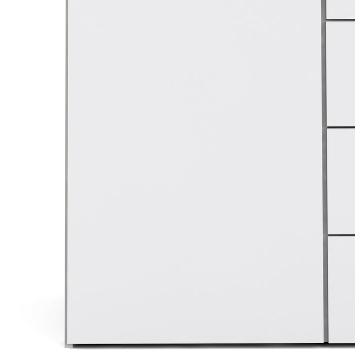 Space Wardrobe with 2 doors + 3 drawers White 1750 - TidySpaces