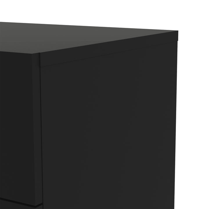 Pepe Chest of 5 Drawers in Black - TidySpaces