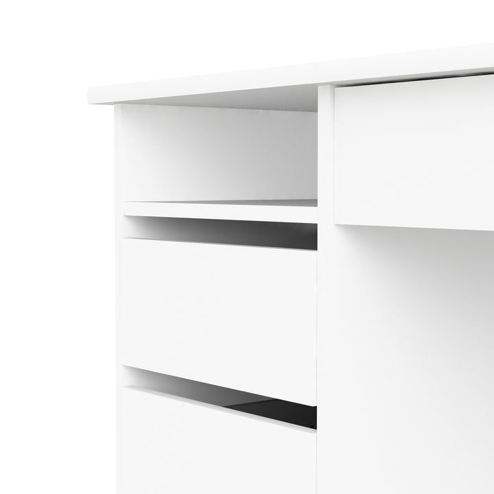 Function Plus Desk (3+1) handle free Drawer in White - TidySpaces
