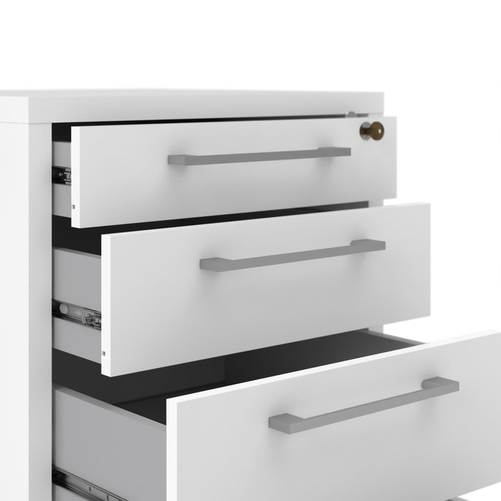 Prima Mobile cabinet in White - TidySpaces