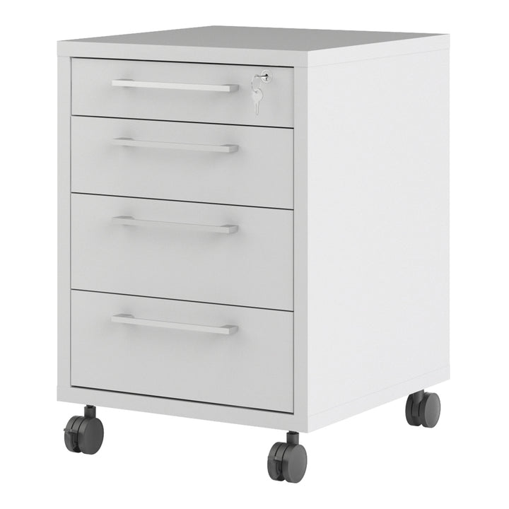 Prima Mobile cabinet in White - TidySpaces