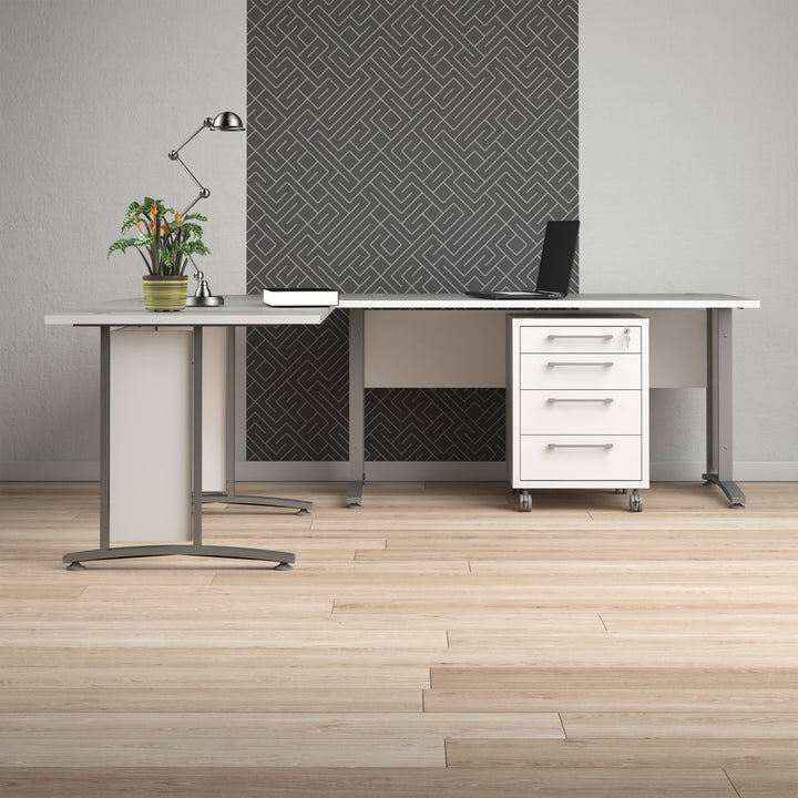Prima Mobile cabinet in White - TidySpaces
