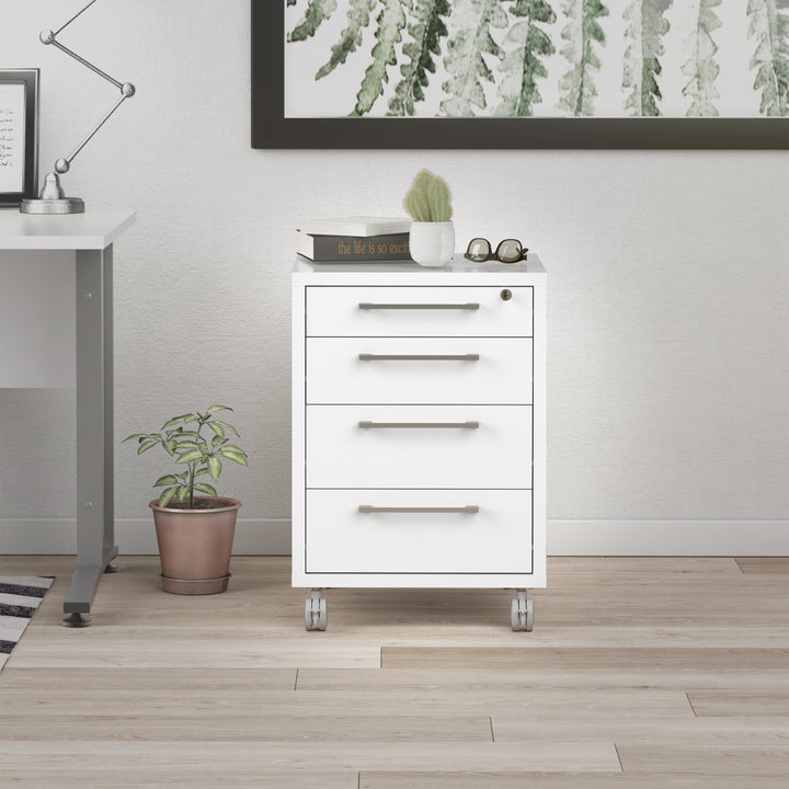 Prima Mobile cabinet in White - TidySpaces