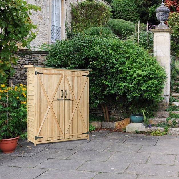Wooden-Shed-Double-Doors - TidySpaces