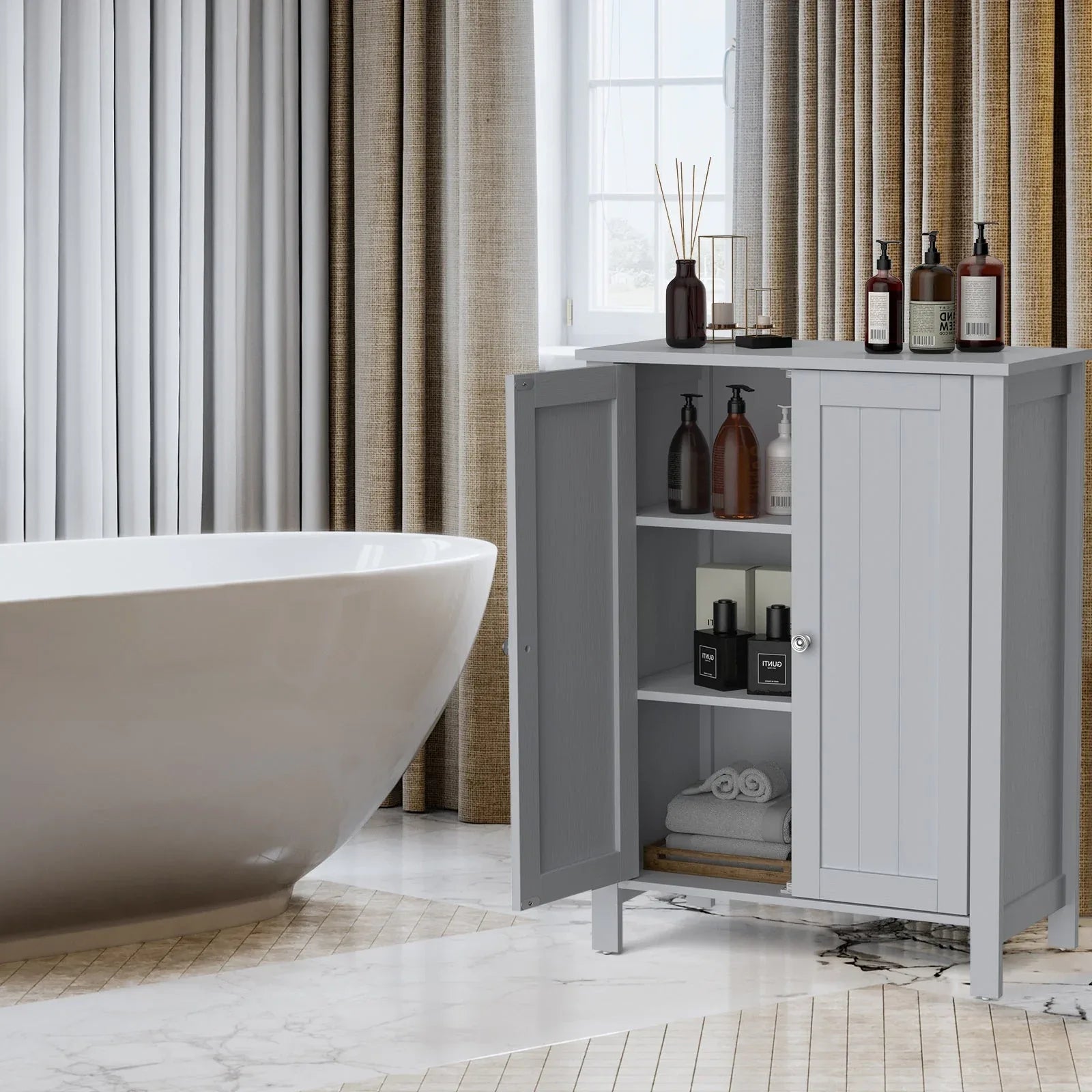 Bathroom Floor Cabinets - TidySpaces