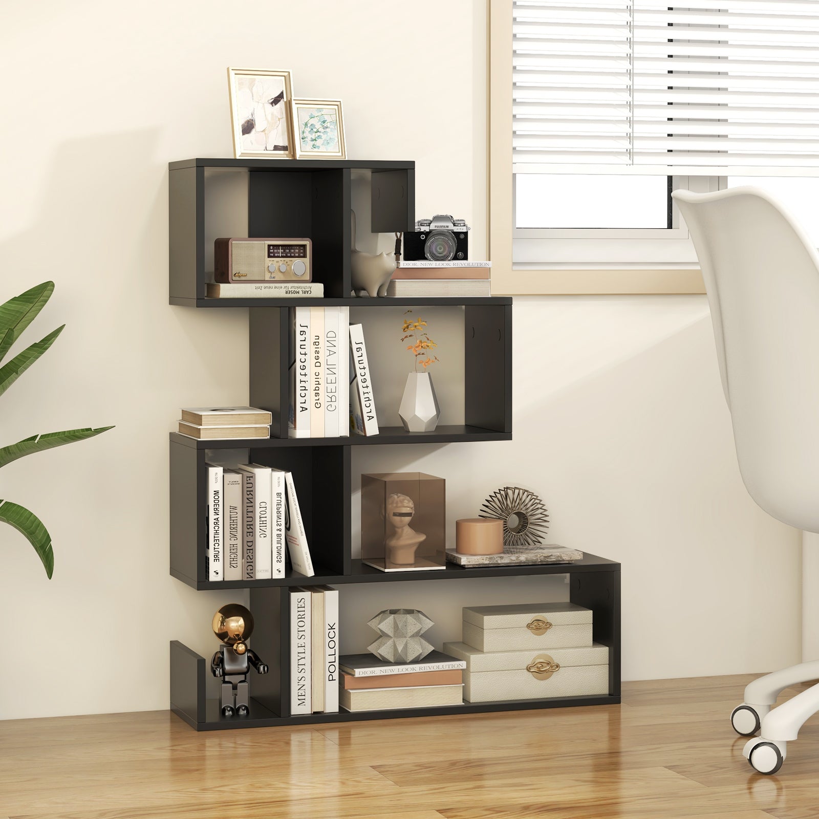 5-tier-book-shelf - TidySpaces