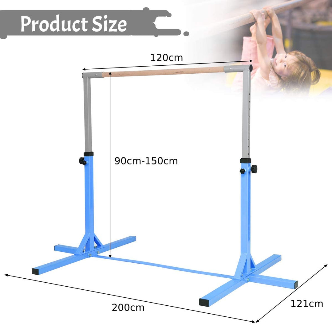 Children's Height Adjustable Gymnastics Training Bar, 90 150cm