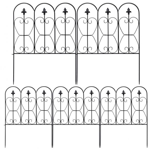 Garden Fencing Panels for Decoration with Arched and Inter-lockable Design