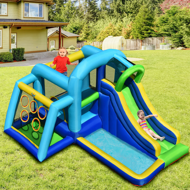 Inflatable Water Bouncy House with Slide and Ball Pit