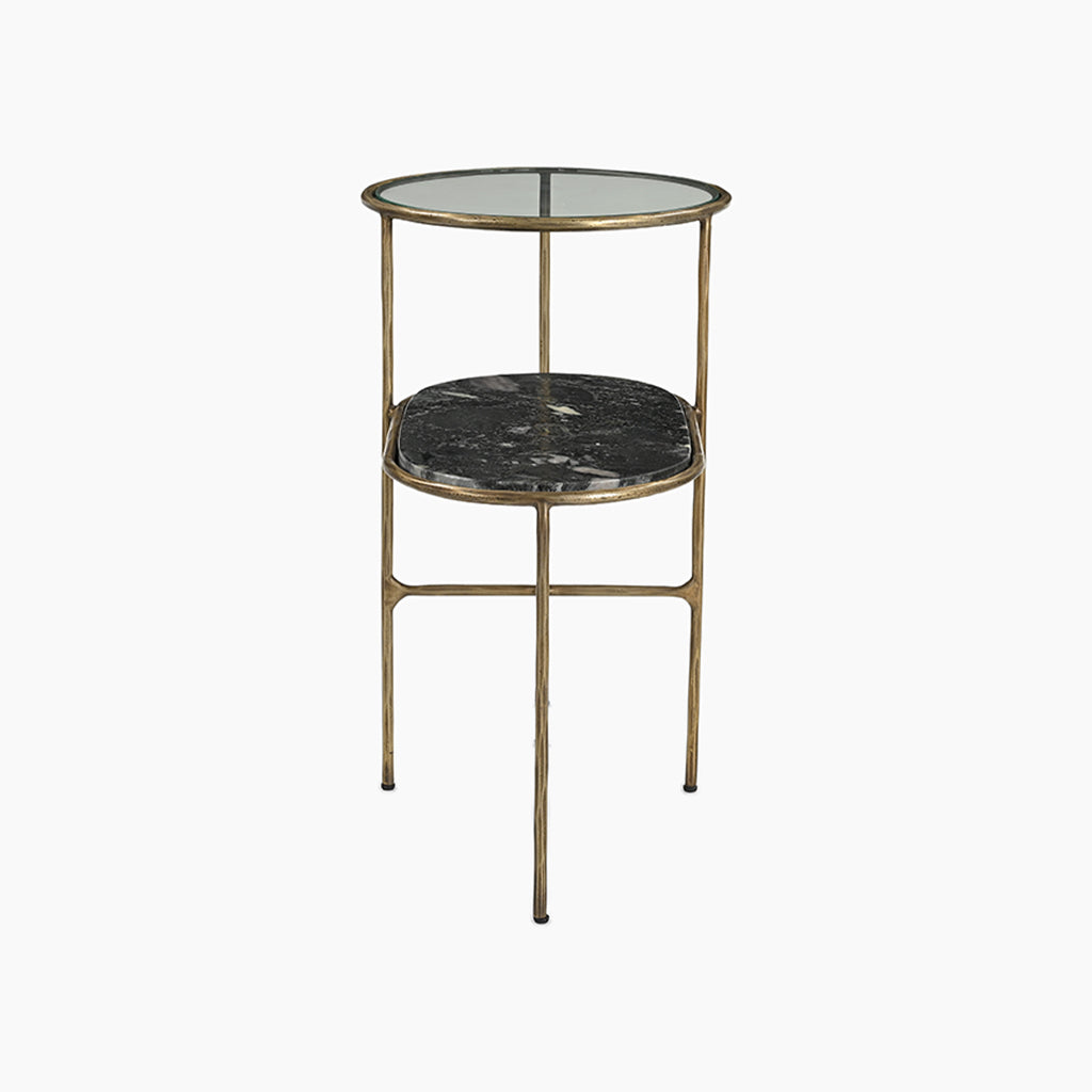 Niam Mixed Material End Table