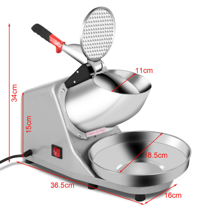Snow Cone Maker Stainless Steel Shaved Ice Machine