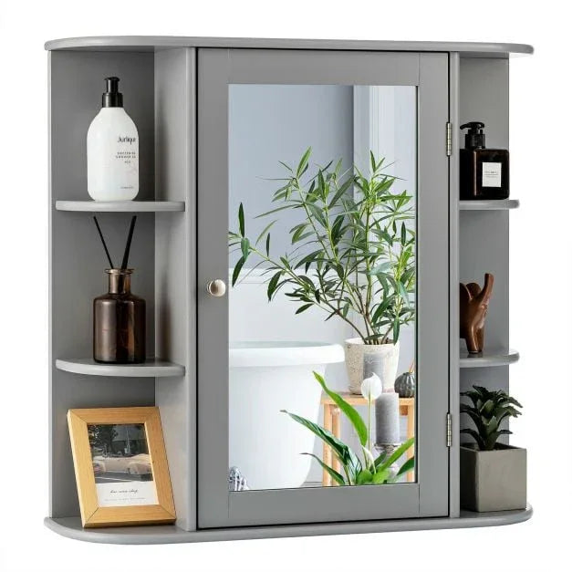 3-Tier Mirrored Wall Mounted Bathroom Cabinet - TidySpaces