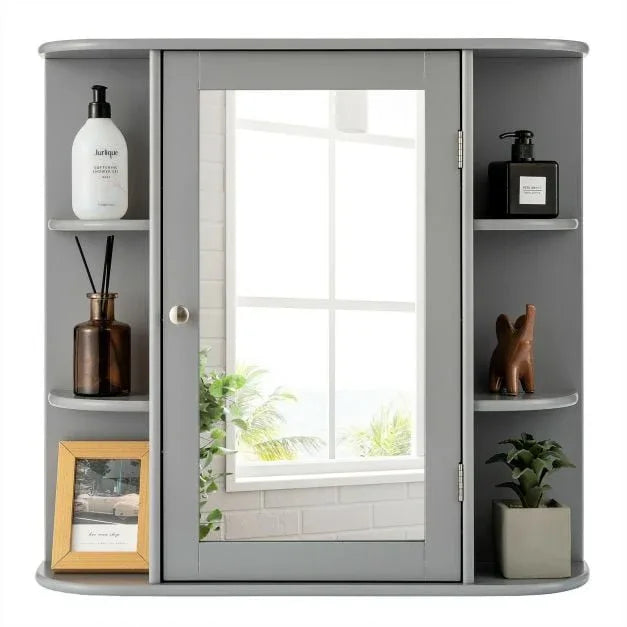 3-Tier Mirrored Wall Mounted Bathroom Cabinet - TidySpaces