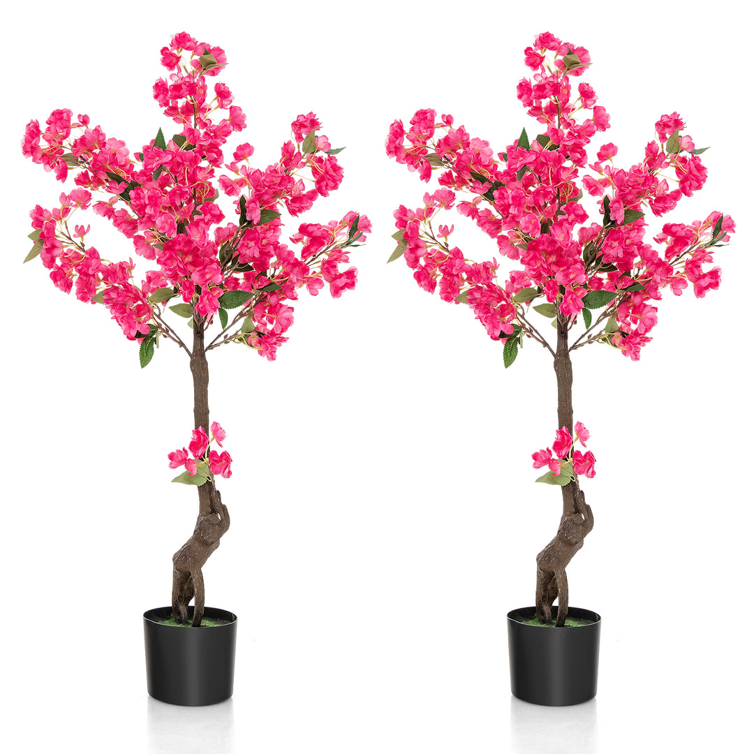 105 CM Artificial Plum Blossom Tree with 96 Flowers