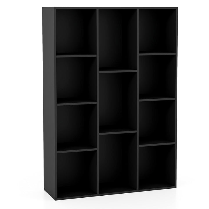 11 Cube Bookcase Modern Geometric Bookshelf with Anti Tipping Kits