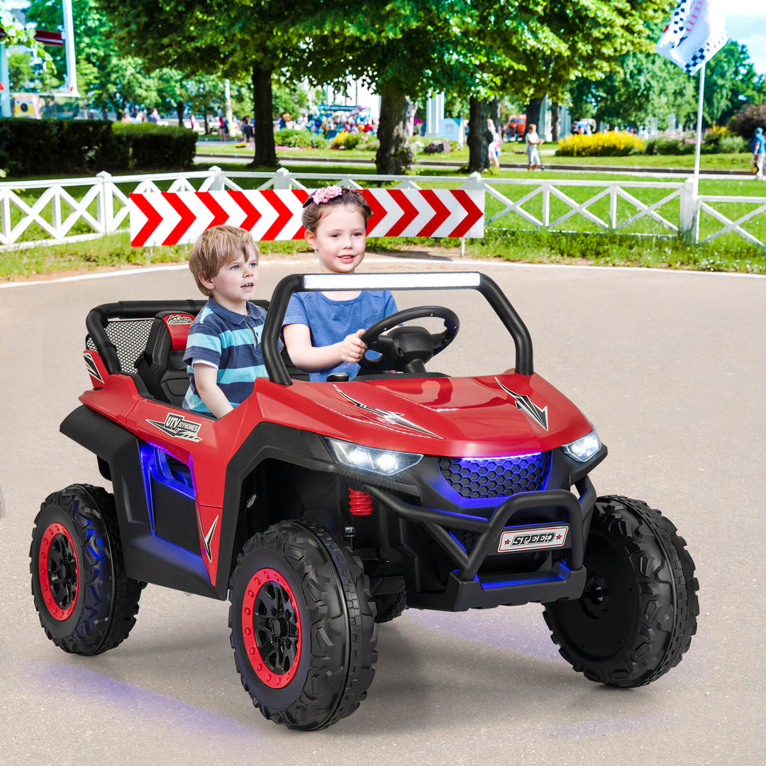 12V Kids Ride on UTV 2-Seater Electric Car with Remote Control-Red