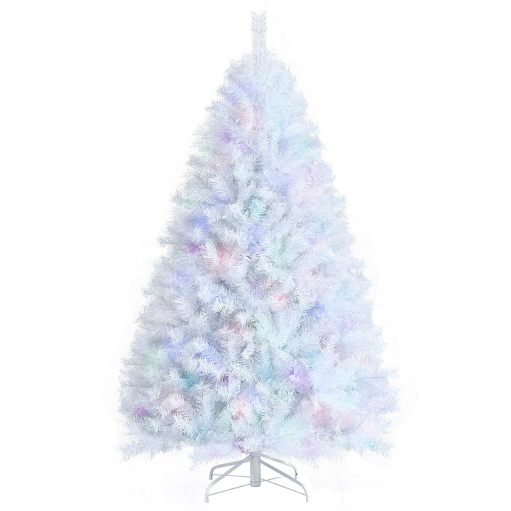 150CM White Hinged Artificial Christmas Tree with 792 Tips - TidySpaces