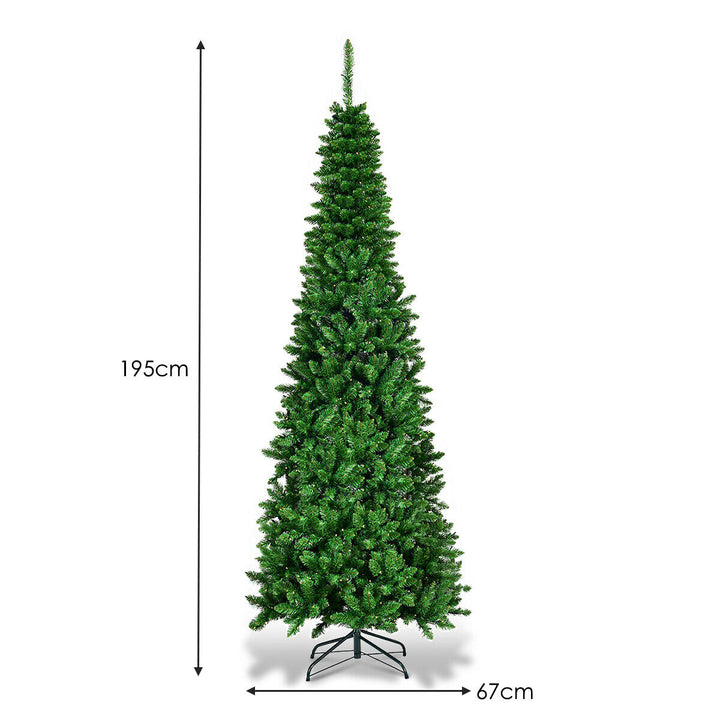 Artificial Pencil Christmas Tree with LED Lights in 3 Sizes