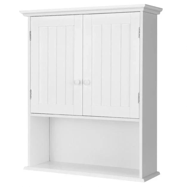 Wall Mounted Bathroom Storage Cabinet with Adjustable Shelf - TidySpaces