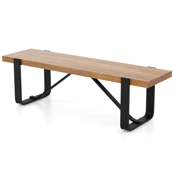 152cm Long Hallway Bench with Metal Frame 300kg Load Bearing