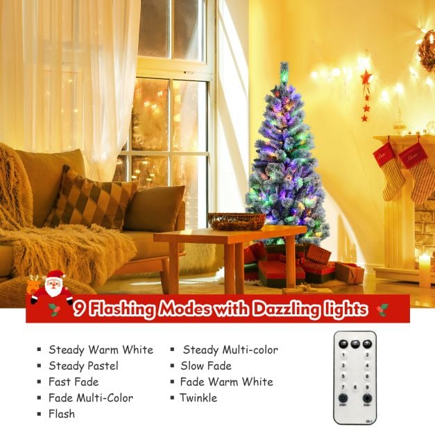 Illuminated Artificial Christmas tree with 140/200 LED lights