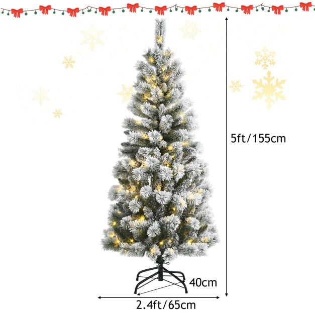 Illuminated Artificial Christmas tree with 140/200 LED lights