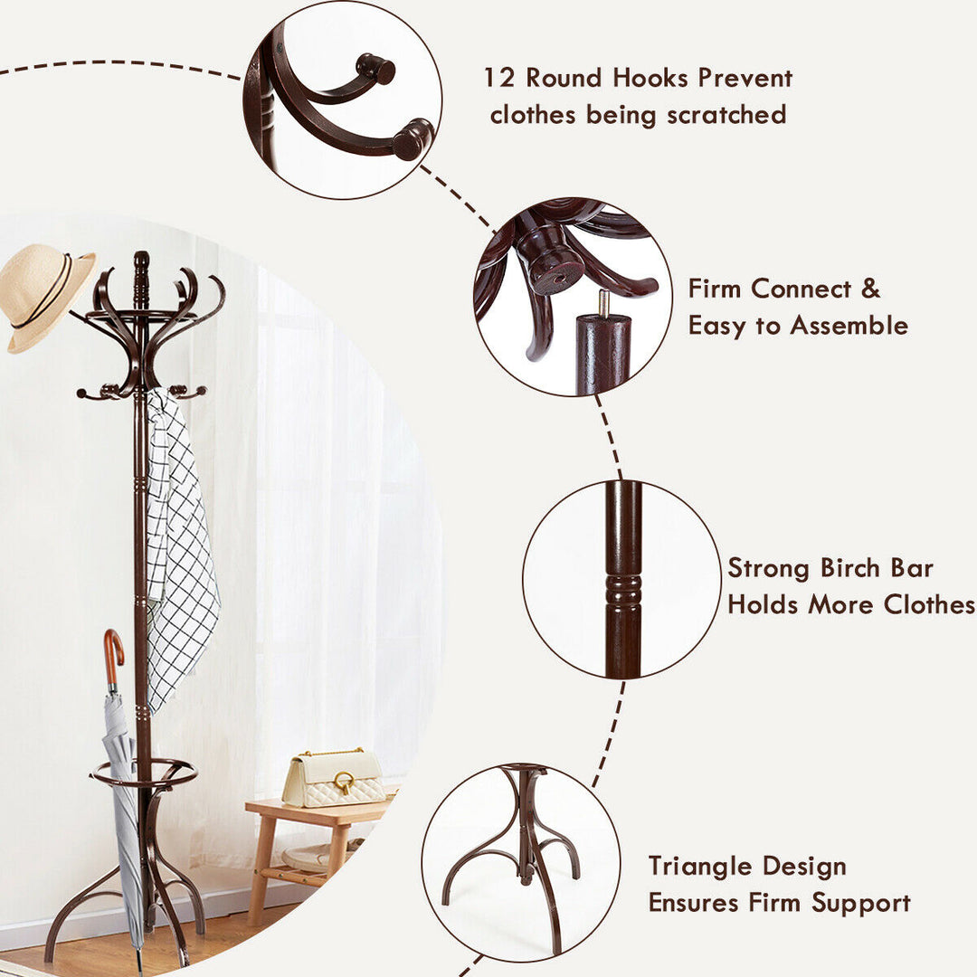 Wooden Coat and Hat Stand - TidySpaces