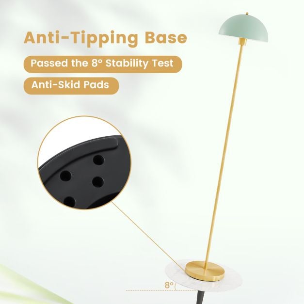 163cm Floor Lamp Standing Lamp with Shatterproof Lampshade