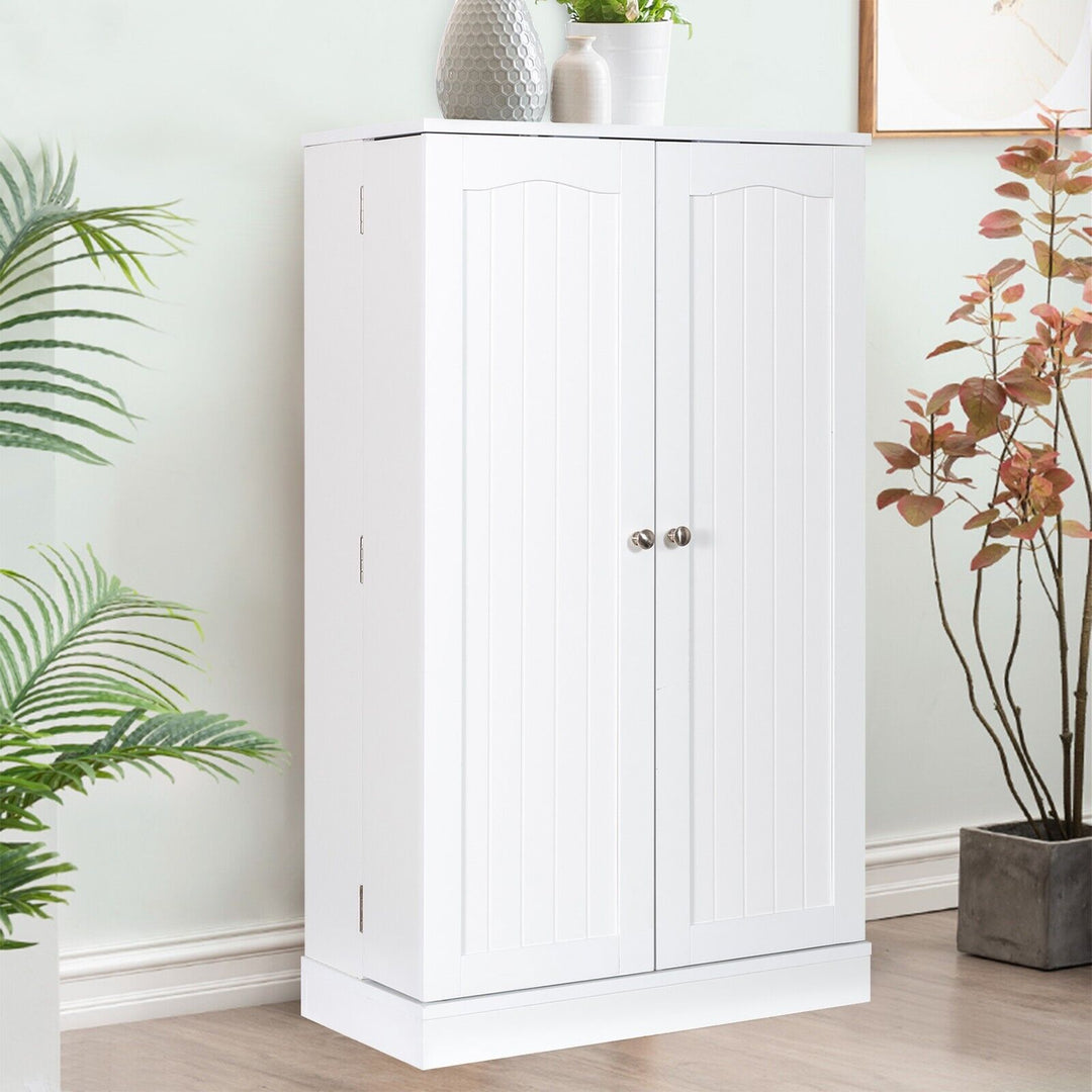 2 Door Pantry Cabinet with 6 Adjustable Shelves