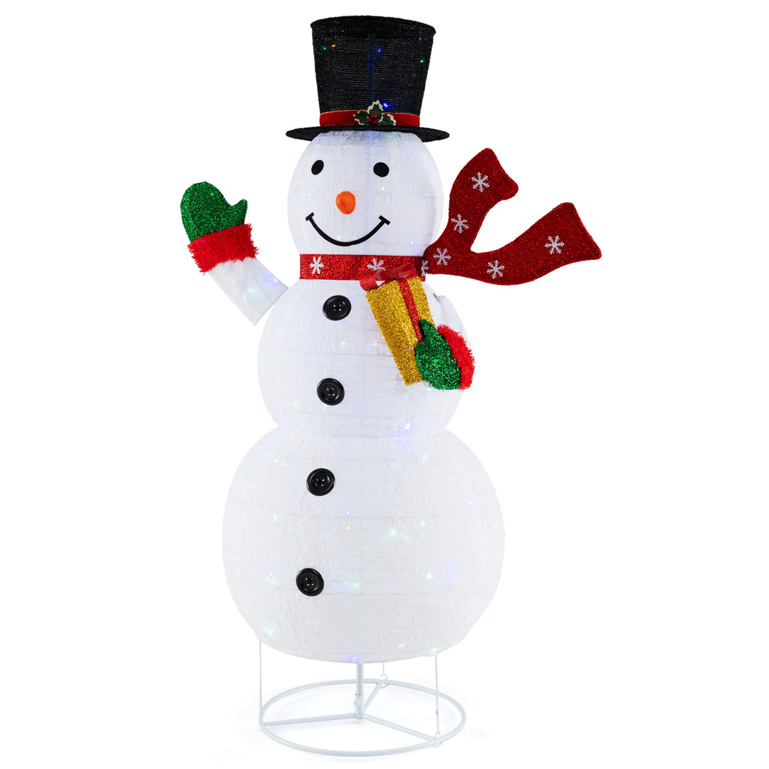 180 CM Lighted Pre-lit Christmas Decoration Snowman with LED Lights - TidySpaces