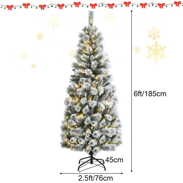 Illuminated Artificial Christmas tree with 140/200 LED lights