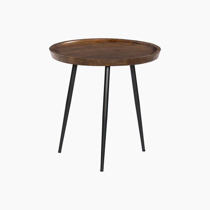 Wren Wood Metal End Table