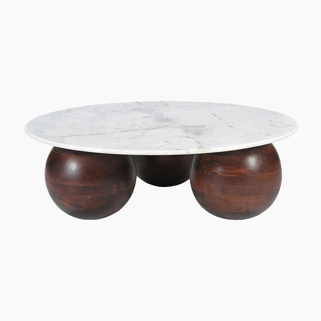 Chloe Travertine Top Coffee Table