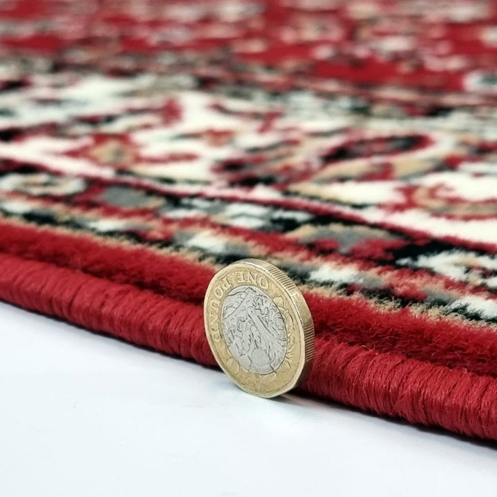 Traditional Oriental Rug Red Soft Carpet