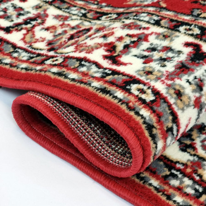 Traditional Oriental Rug Red Soft Carpet